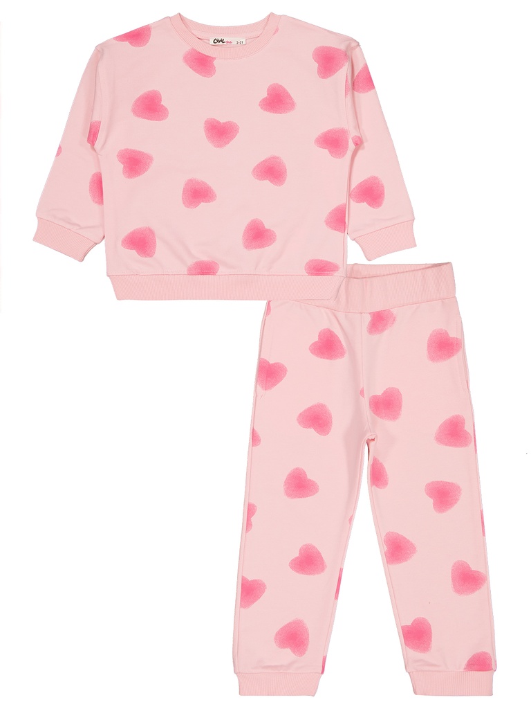 Pink Hearts Tracksuit (2-5Y) 