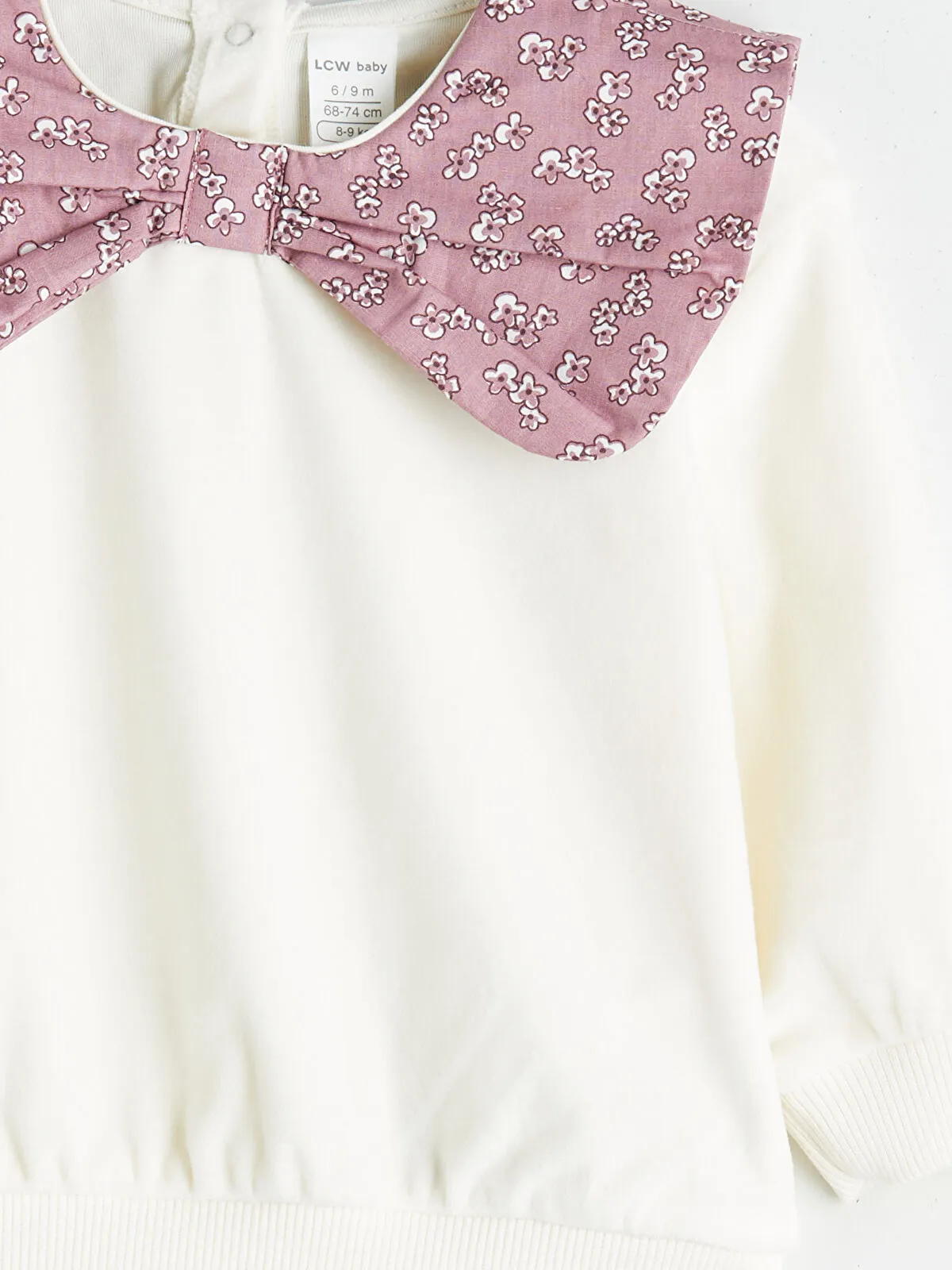 Off-white Baby Collar Blouse and Pants Set