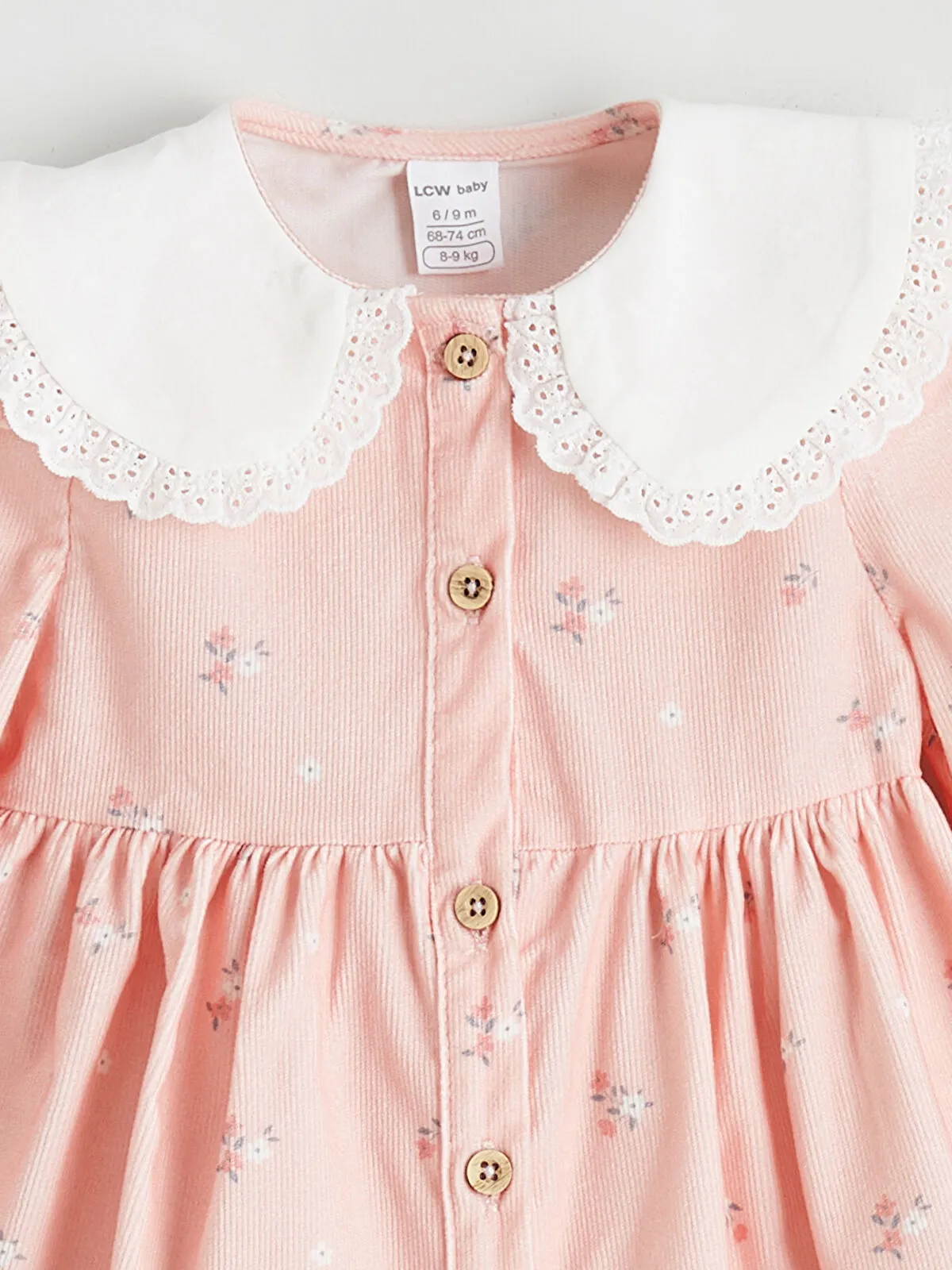 Baby Girl Muslin Dress with Bow Detail and Bag- Powder Pink (copy)