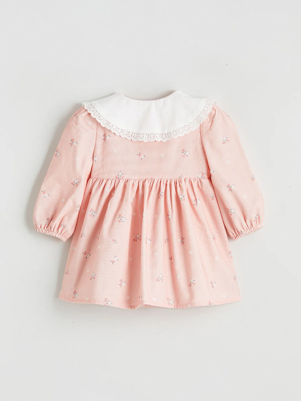 Baby Girl Muslin Dress with Bow Detail and Bag- Powder Pink (copy)