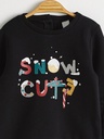 Snow cute - Black Sweatshirt