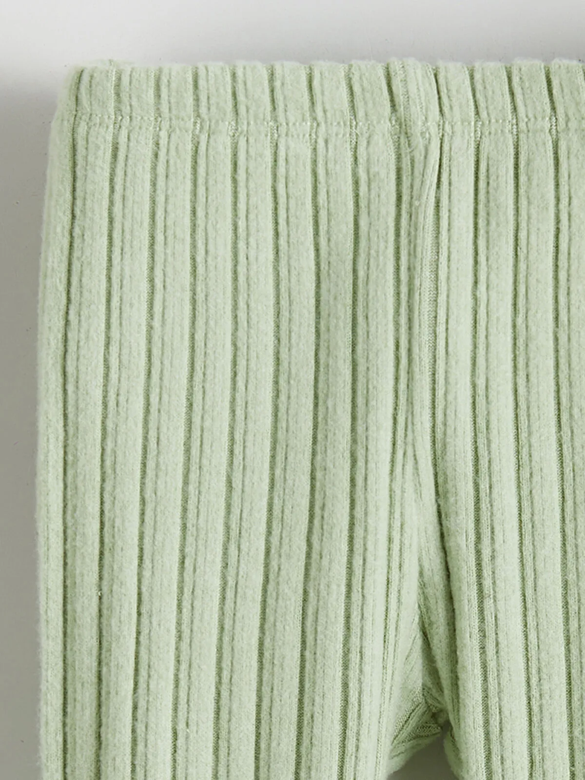 Green Baby Collar Patterned Long-Sleeved Baby Girl Blouse and Leggings