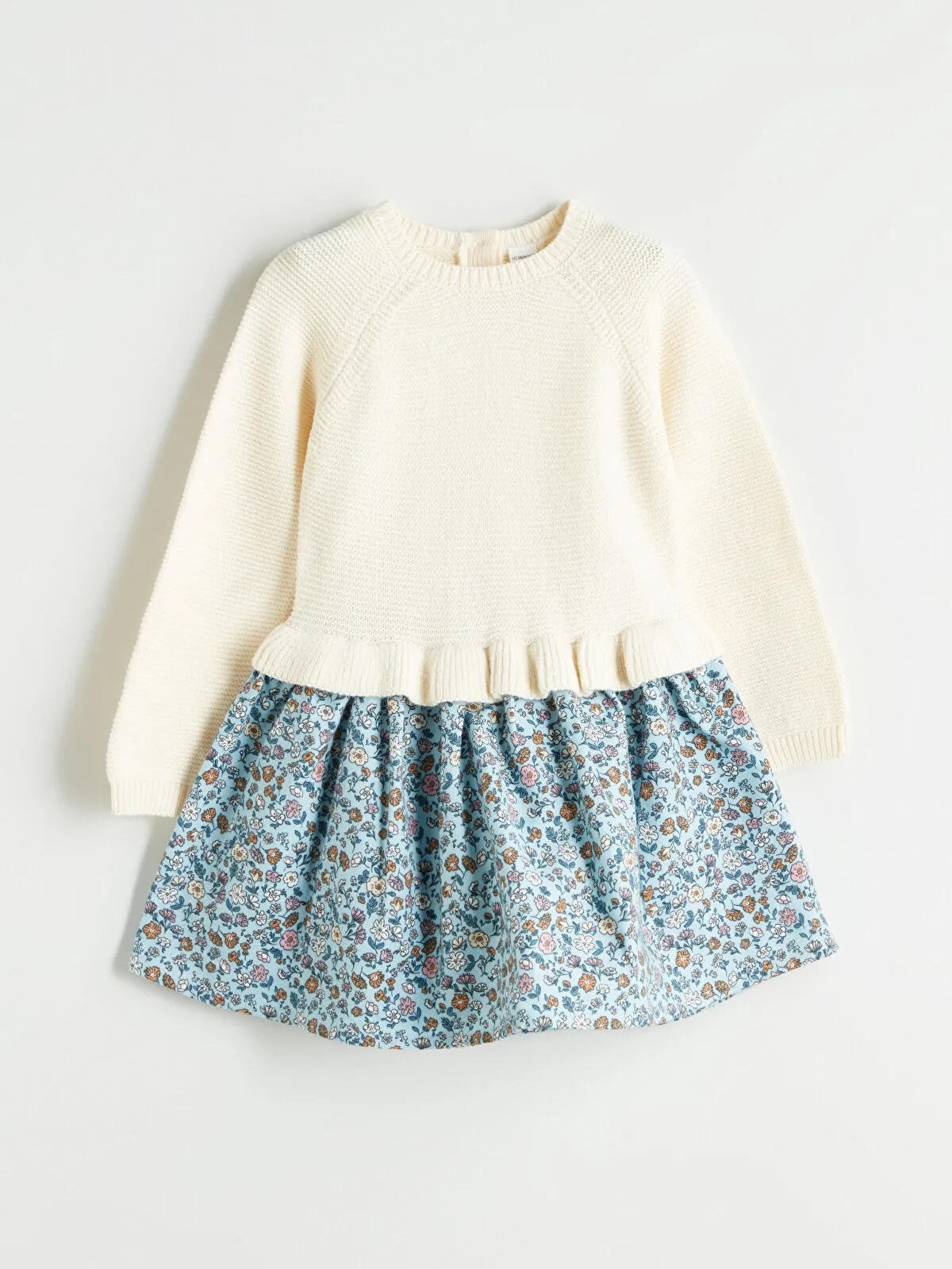 Kids Off-White Crew Neck Girls' Knitted Dress