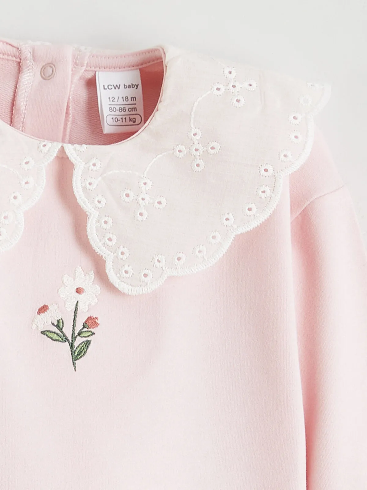 Peter Pan Collar Girl's Sweatshirt and Leggings