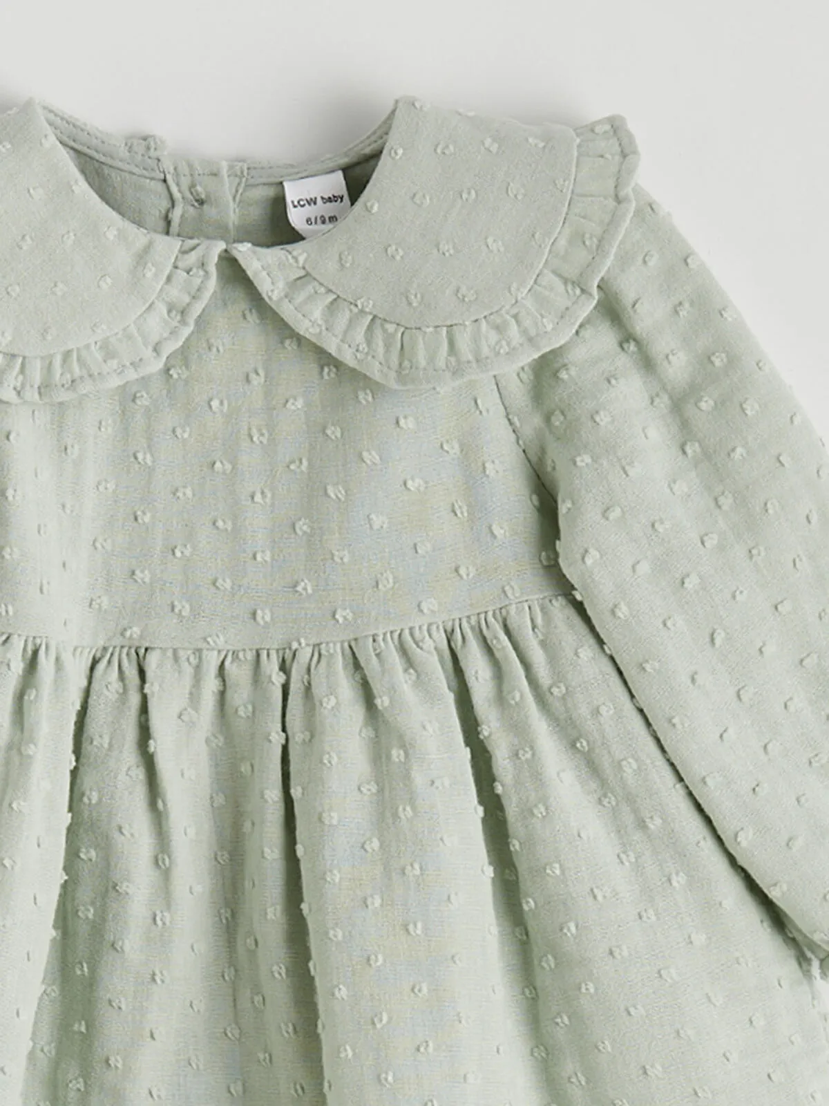 Green Peter Pan Collar Girl's Dress