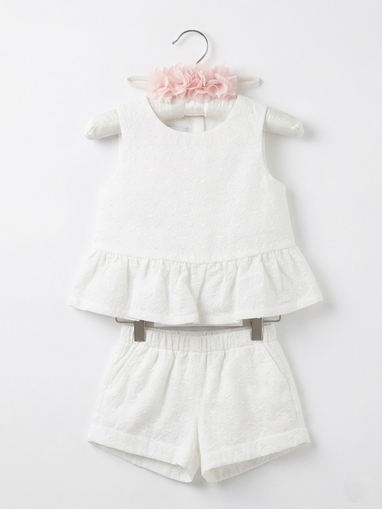 White Baby Girl Set of 3
