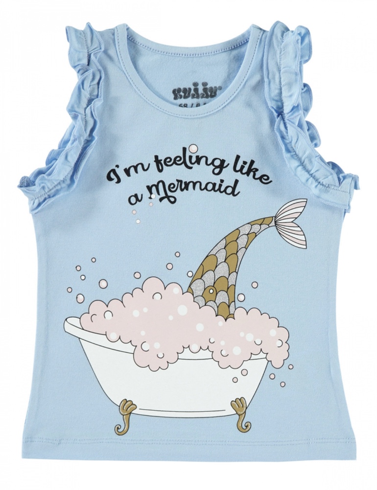 Blue Sleeveless Top ( 6-24 months)