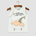White Sleeveless Top ( 6-24 months)