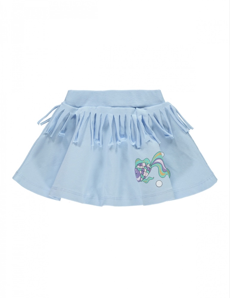 Mermaid Blue Skirt Set 