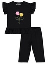 Black Flowers Set