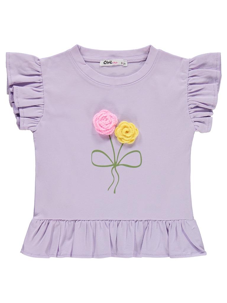 Purple Flowers Set
