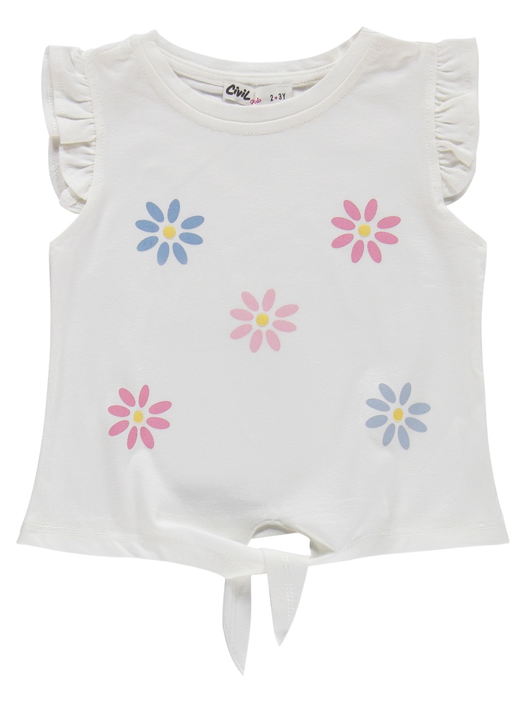 Flowers top & Blue leggings set (2-5 years)