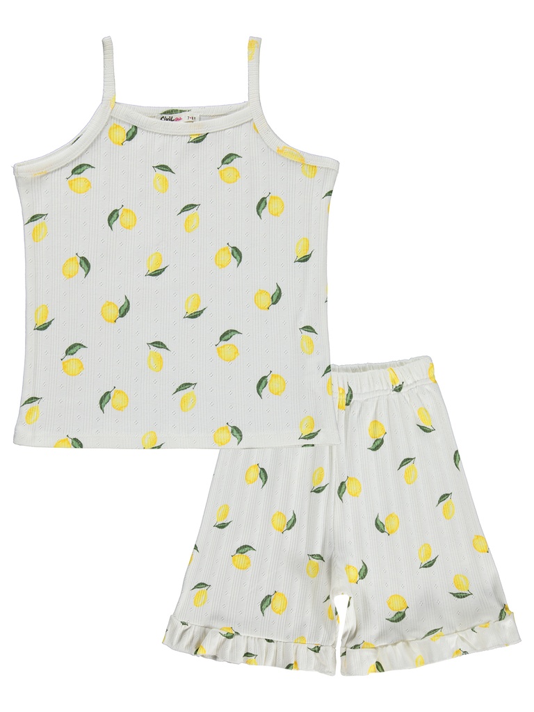 Lemons Sleeveless Pajama (10-14 years)