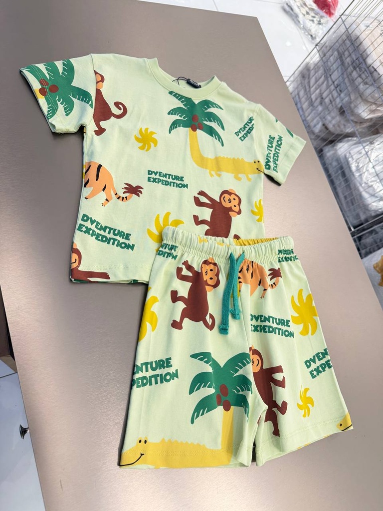 Monkey Pattern Boy Set