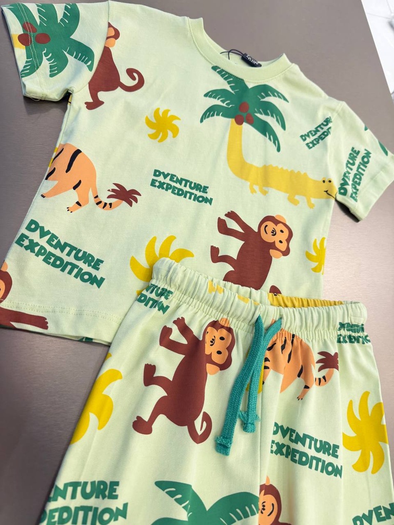 Monkey Pattern Boy Set