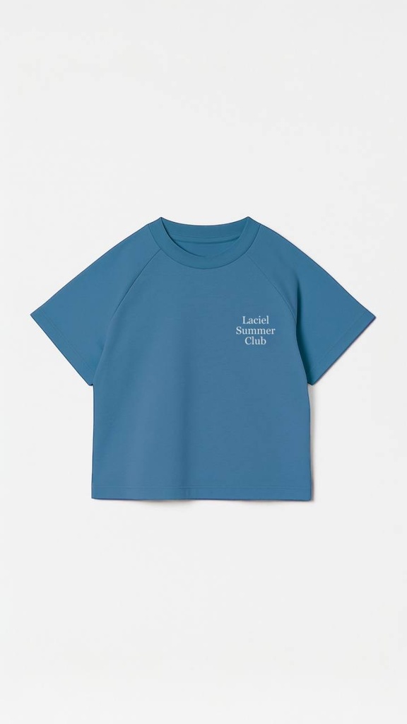 La'ciel Summer club Set- Blue Top & beige short