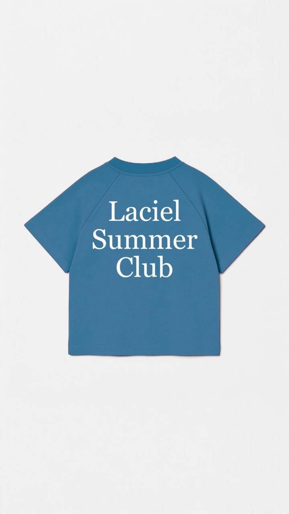 La'ciel Summer club Set- Blue Top & beige short