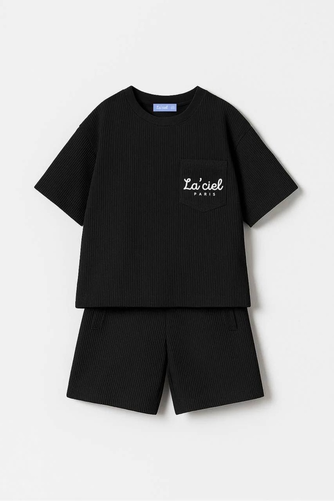 Black Waffle Boy Set