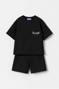 Black Waffle Boy Set