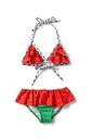 Girls' Watermelon Pattern Bikini Set (Ages 3-4 / 9-10)