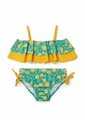 Girls' Lemonade Patterned Bikini (Ages 7-8 / 11-12)