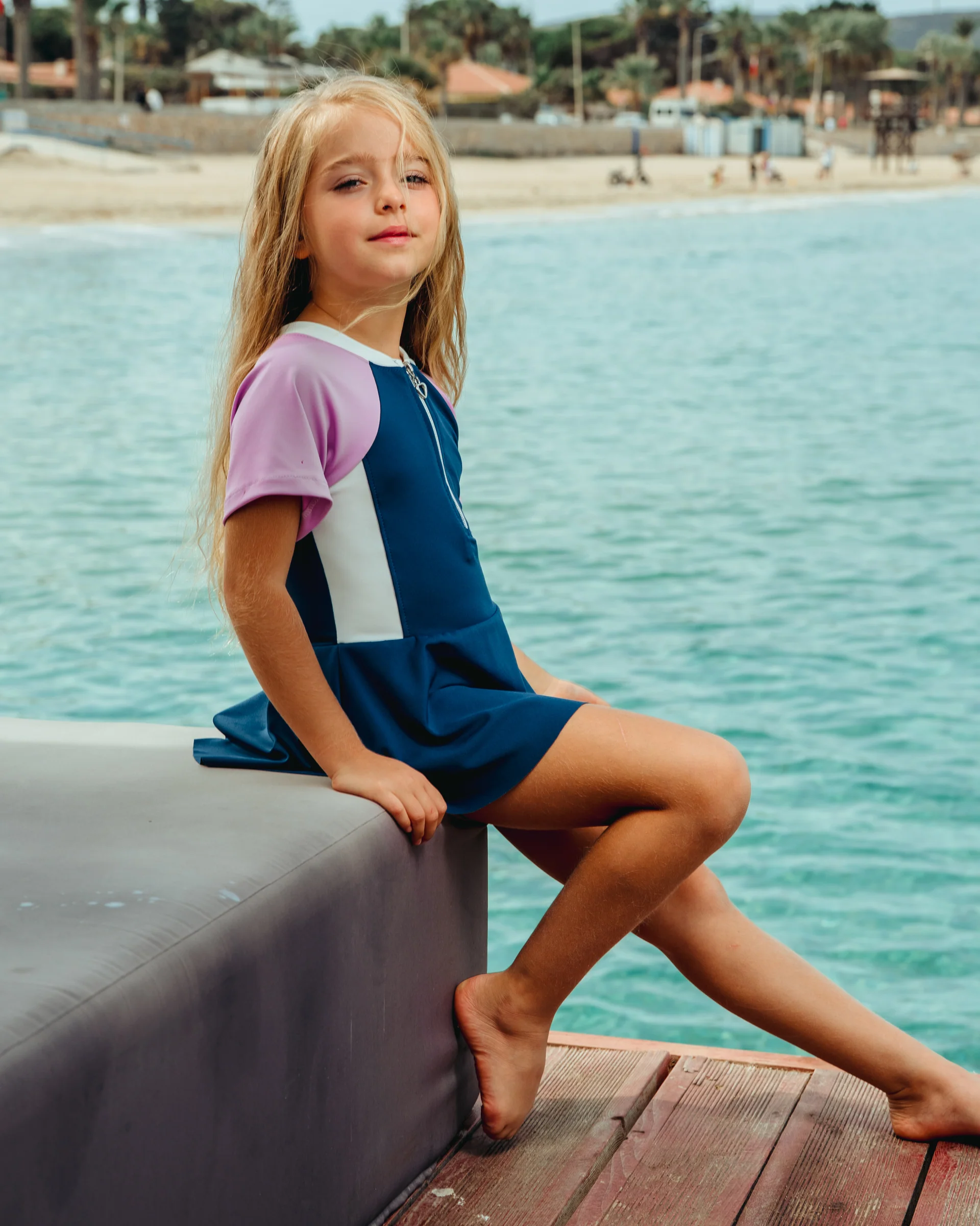 Girls’ Racerback Swimsuit - (Ages 3–4 / 11–12)