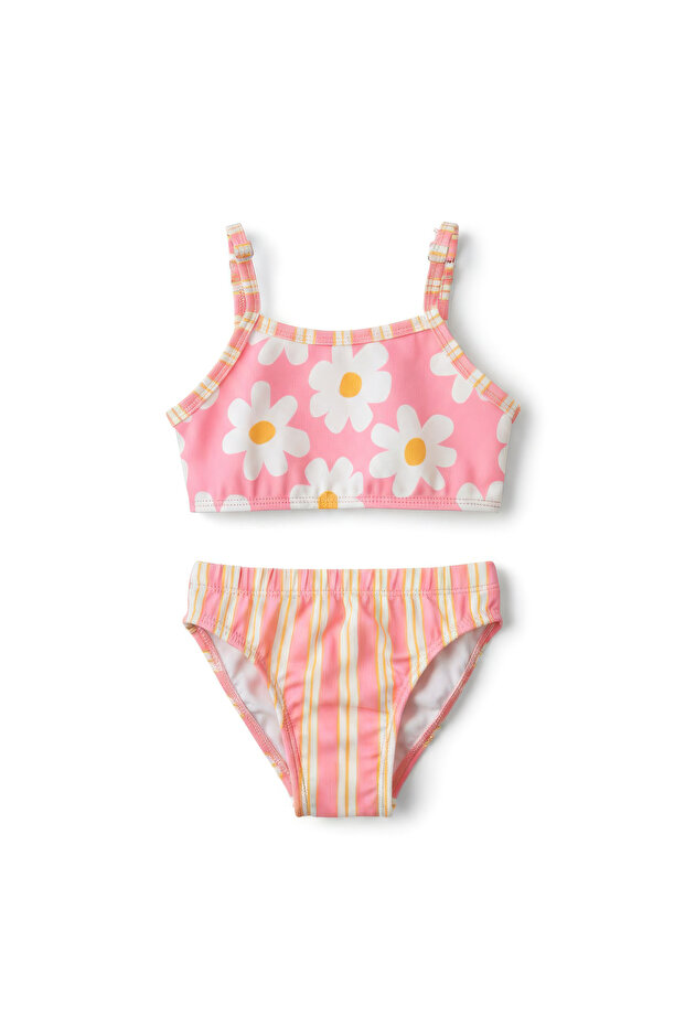 Girls’ Floral Print Bikini Set (Ages 3–4 / 9–10)