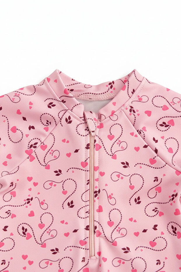 Baby Girl Long-Sleeved Swimsuit(6-9/18-24 Months)