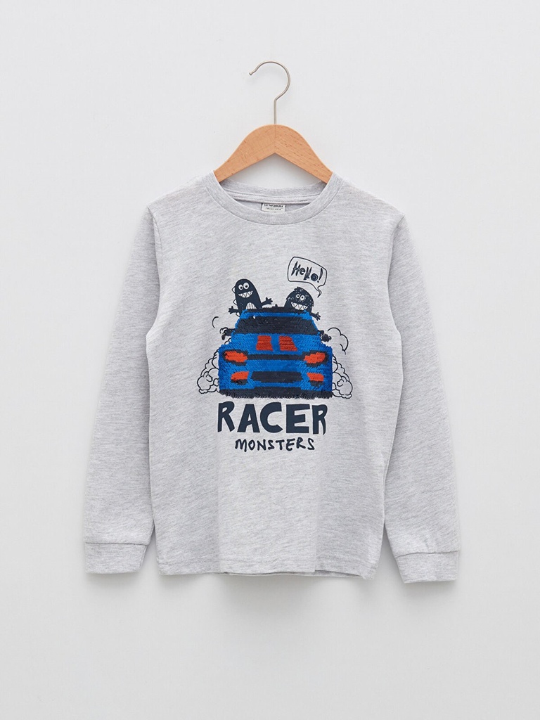 Racer Cotton Sweatshirt