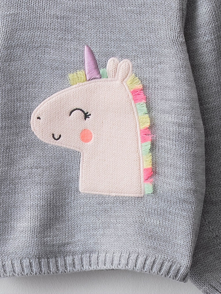 Unicorn Grey Sweater