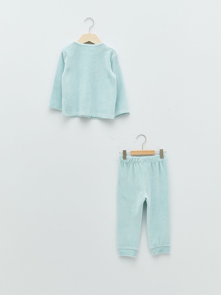 Pastel Green Velvet Pajama