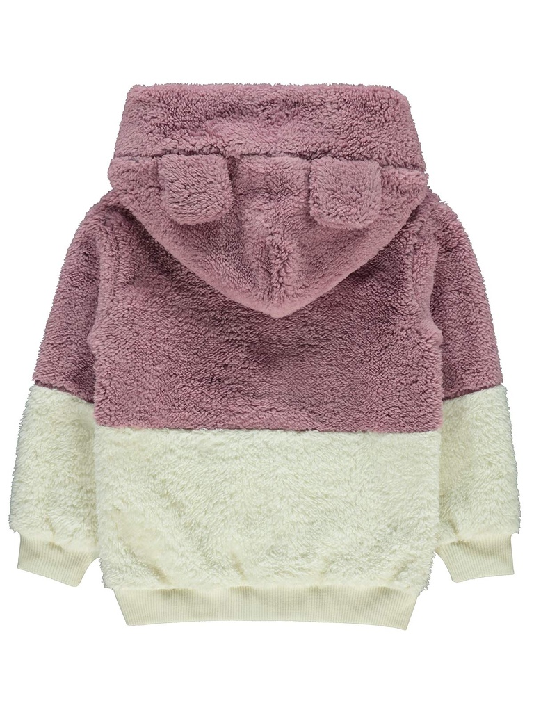 white and mauve Thick Hoodie