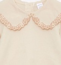 Beige Long Sleeve Top