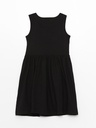 Butterfly Black Cotton Dress