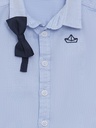 Blue Shirt & Bow tie - Short Sleeve