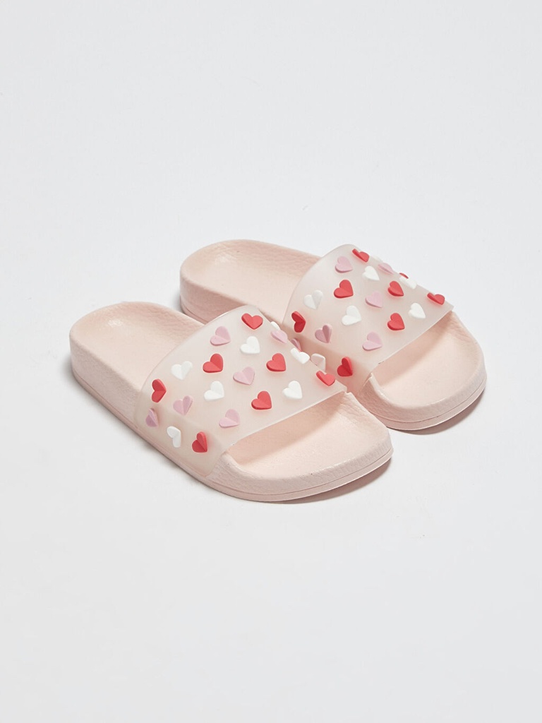 Hearts Single Band Slippers