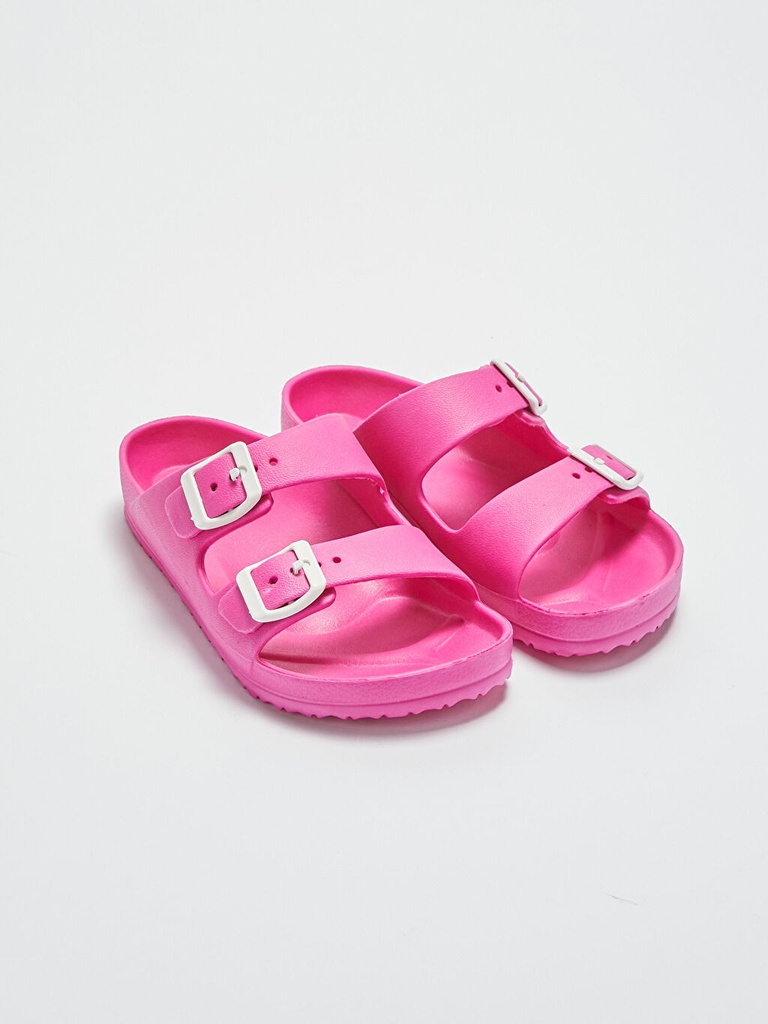 Fuchsia Double Band Slippers