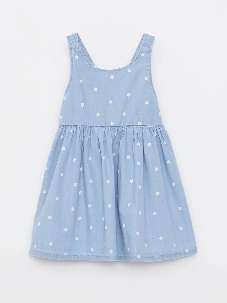 Denim flowers Dress (2-3 years)