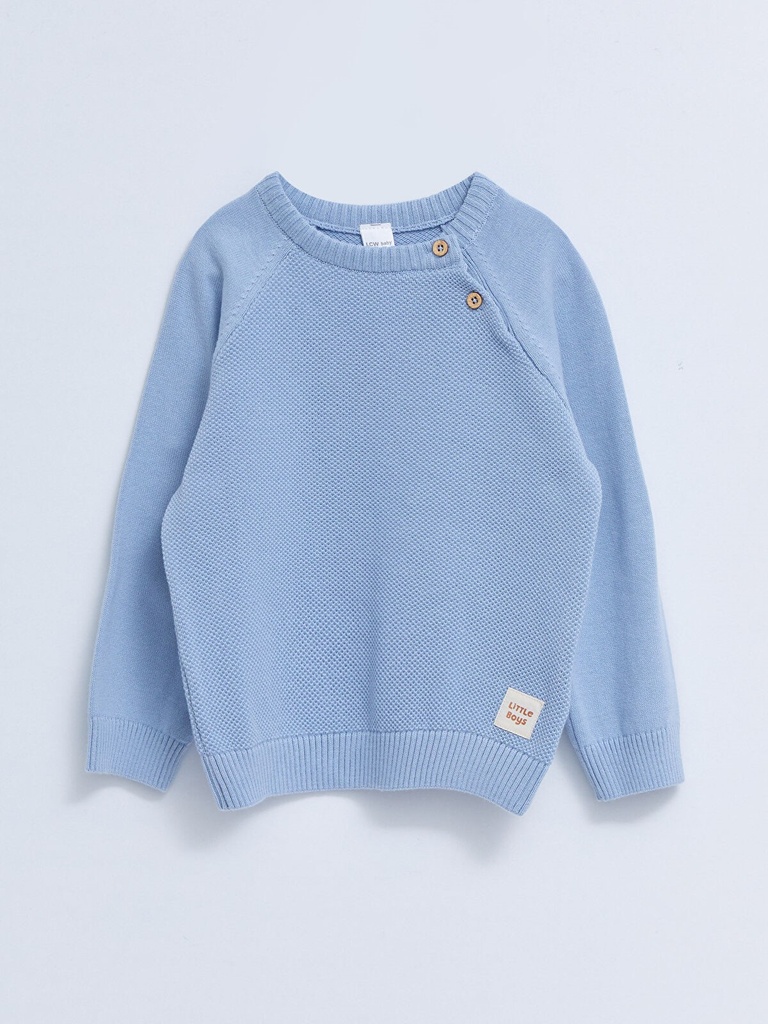 Light Blue Knitwear Sweater