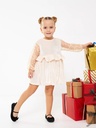 Beige Velvet Dress