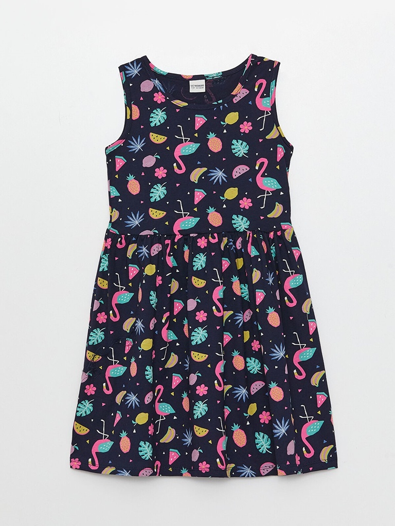Navy Blue Summer Cotton Dress