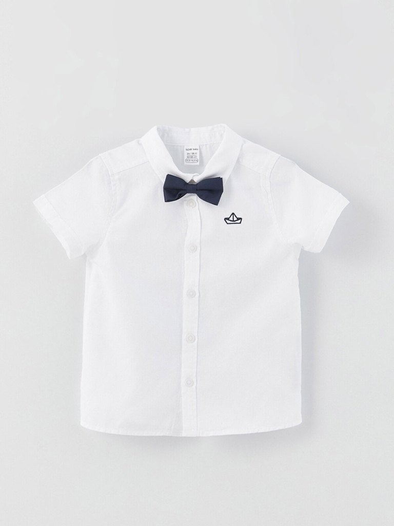 White Shirt & Bow tie - Short Sleeve (18-24 months)