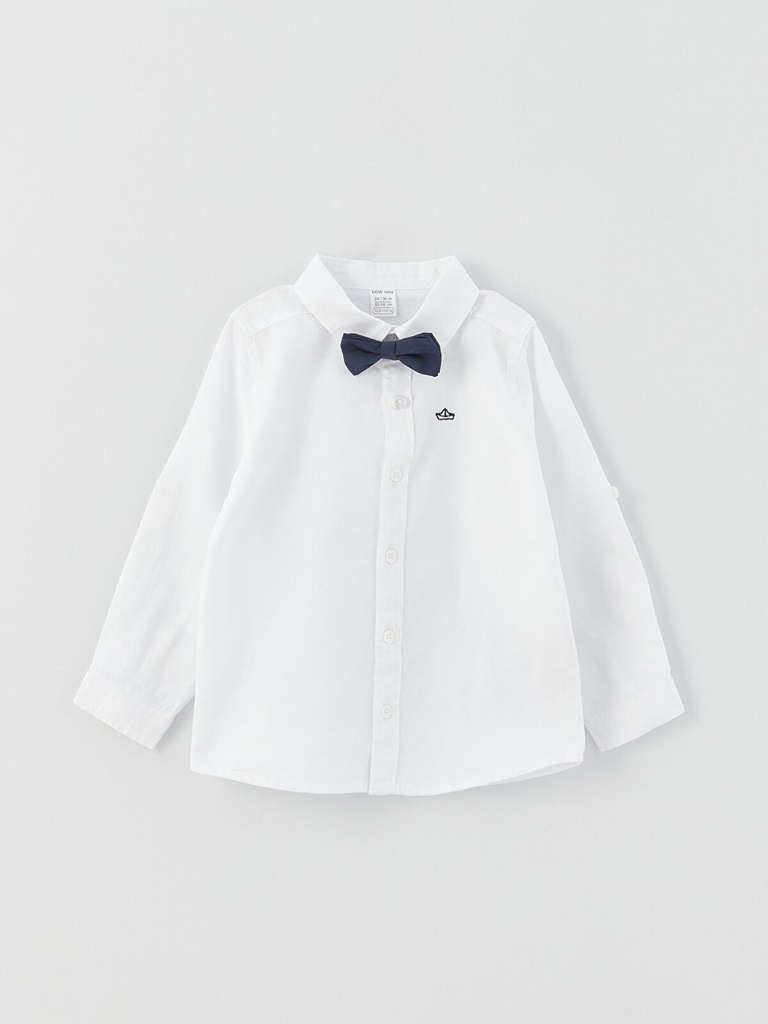 White Shirt & Bow tie - Long Sleeve