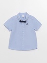 Blue Shirt & Bow tie - Short Sleeve