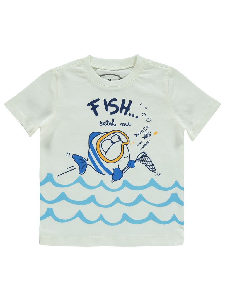 Catch me White T-shirt (5-6 years)