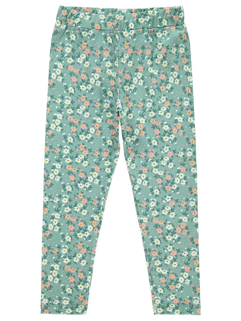 Floral Green Legging ( 6-9 years)