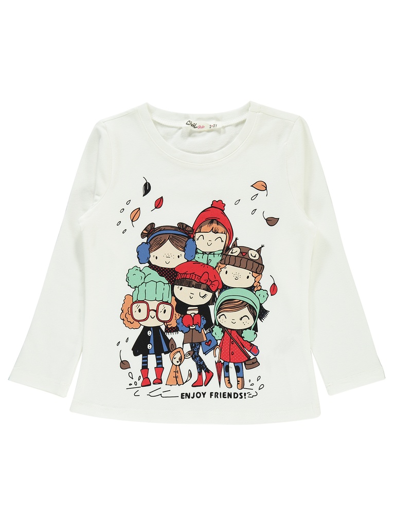 Enjoy Friends Cotton Long sleeve Top