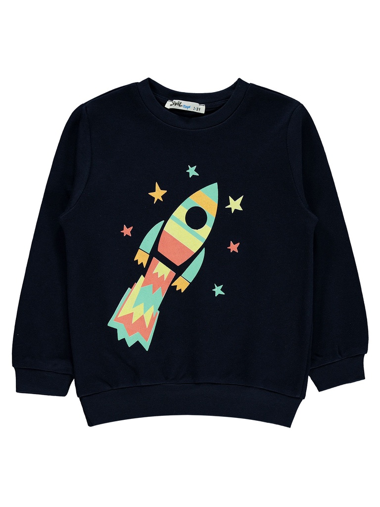 Navy Blue Rocket Sweatshirt