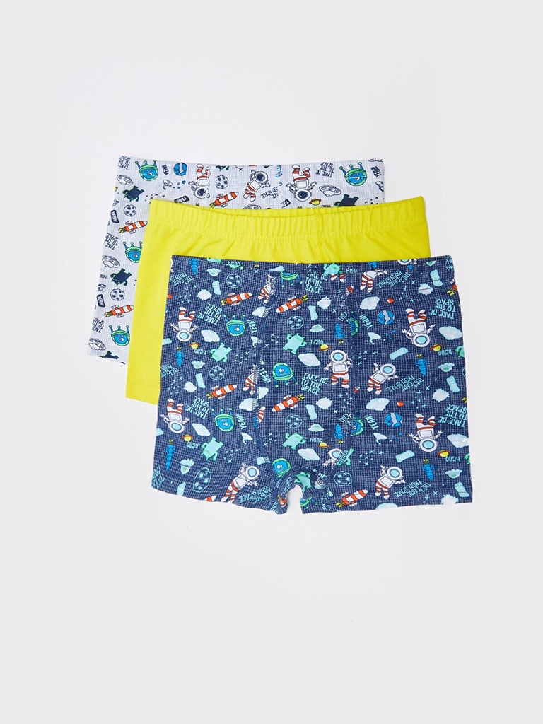 3-Pack Astronauts Cotton Boxer