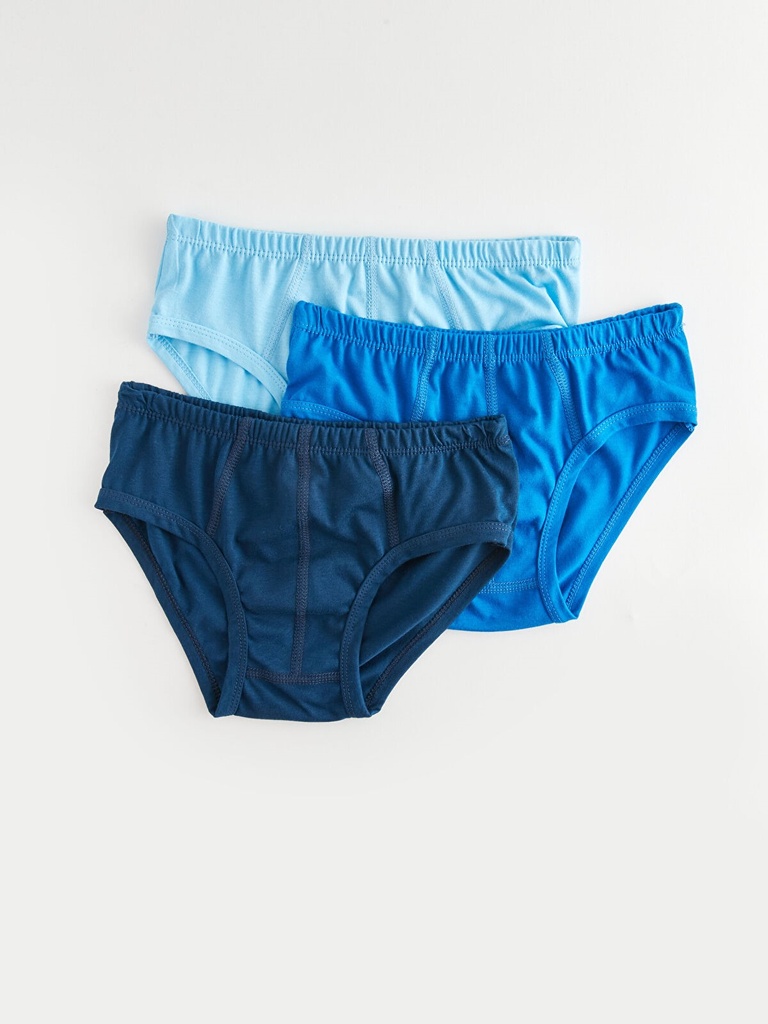 3-Pack Boy Blue Cotton Undies (5-6 years)